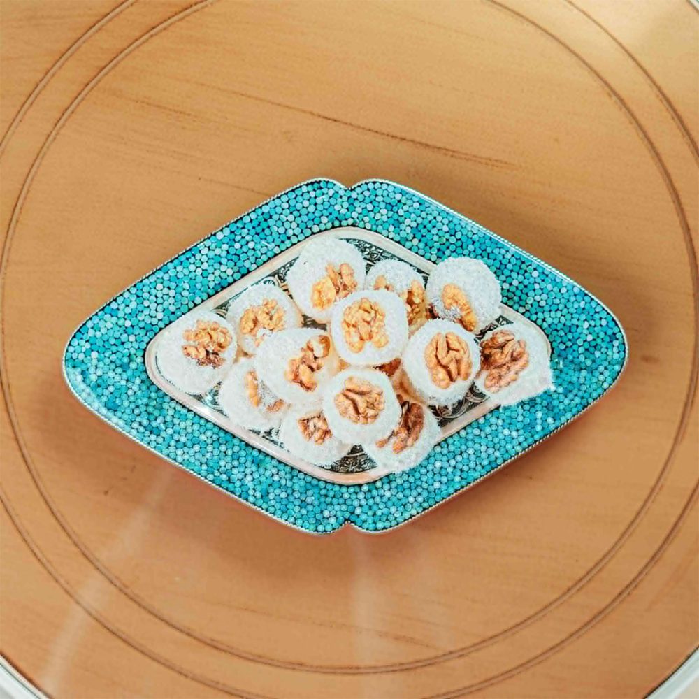 Kashkul and Silver Turquoise Plate - Image 2