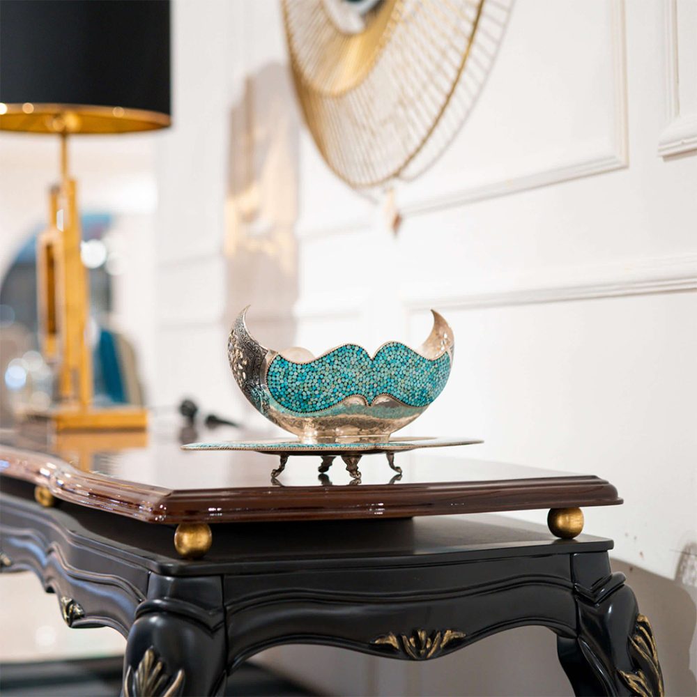 Kashkul and Silver Turquoise Plate - Image 3